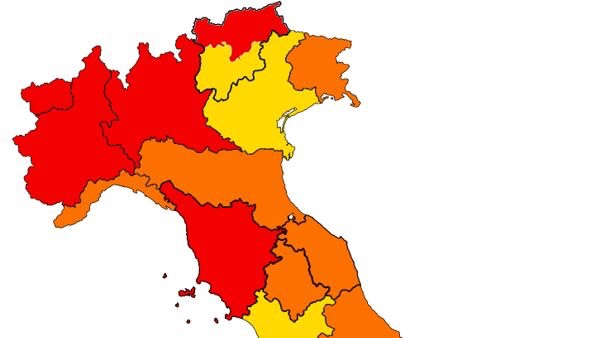 Sale il tasso di positività, altre regioni verso il&nbsp;rosso